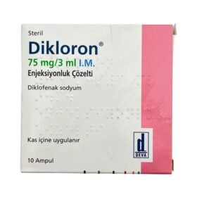 Dikloron Diclofenac Sodium 75mg/3ml I.M 10 Ampoules Deva